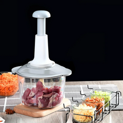 Household Manual Vegetable Mincers: Press-Type Garlic & Meat Cutter Grinders, Whisk Stirrer, and Mini Food Processor for the Kitchen