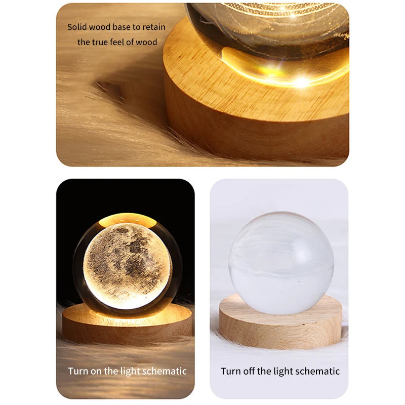 LUMINOUS CRYSTAL MOON LAMP