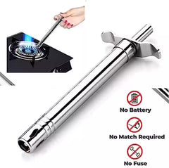 High Quality Stainless Steel Manual Gas Lighter with Free Knife